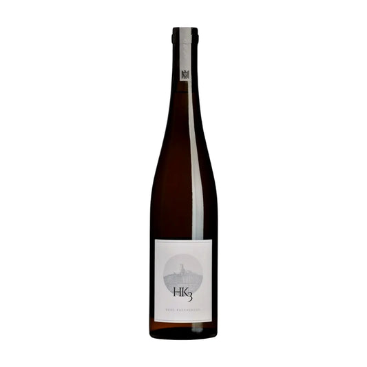 HK3 Riesling vm Weingut Burg Ravensburg freigestellt mit weissem Hintergrund.
