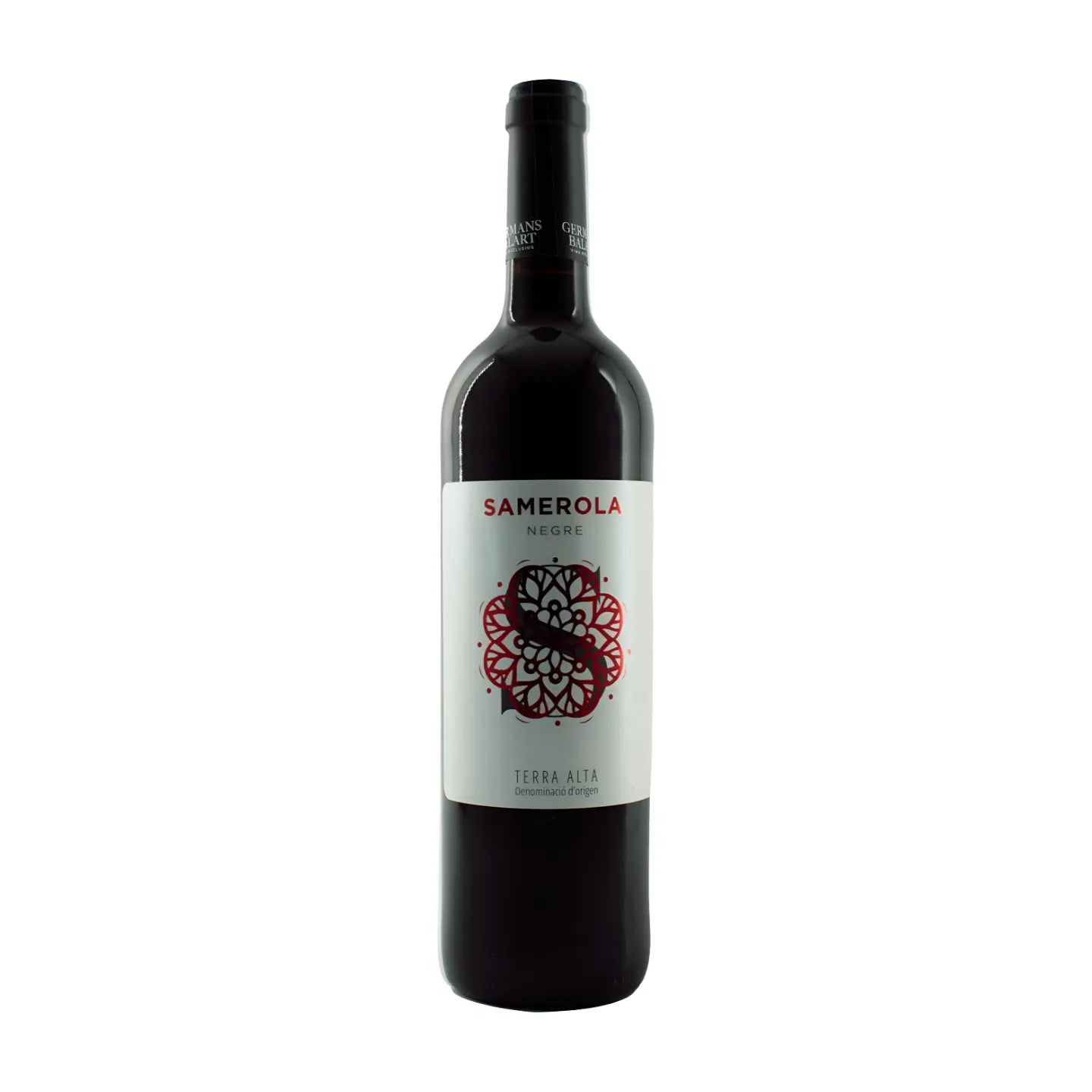 Samerola Negre vom Celler Balart freigestellt mit weissem Hintergrund.