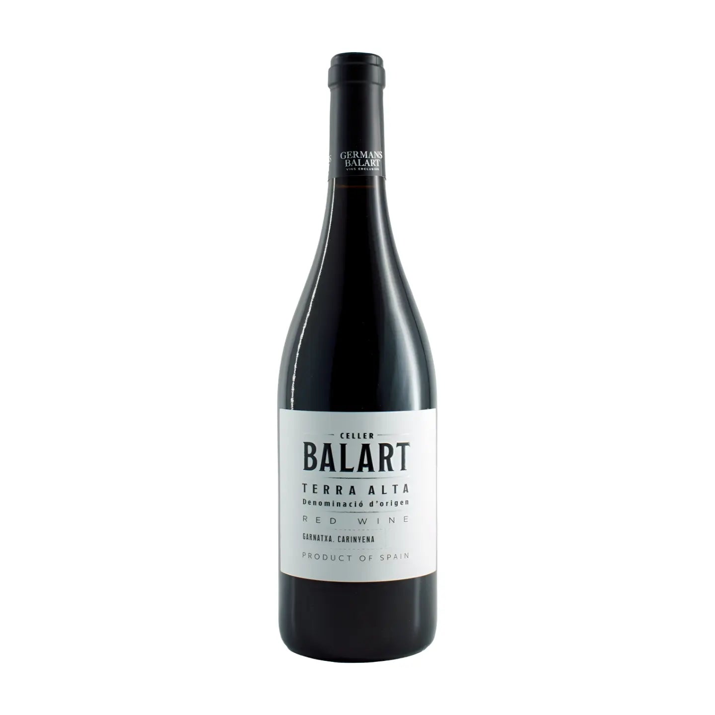 Celler Balart Negre vom Celler Balart freigestellt mit weissem Hintergrund.