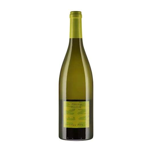 Fläscher Riesling von Christian Hermann freigestellt mit weissem Hintergrund.
