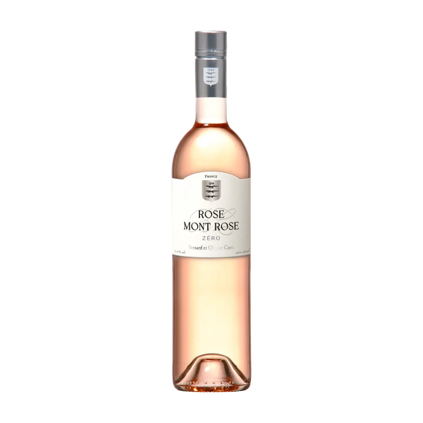 Rosé Mont Rose Zéro von der Domaine Montrose freigestellt mit weissem Hintergrund.