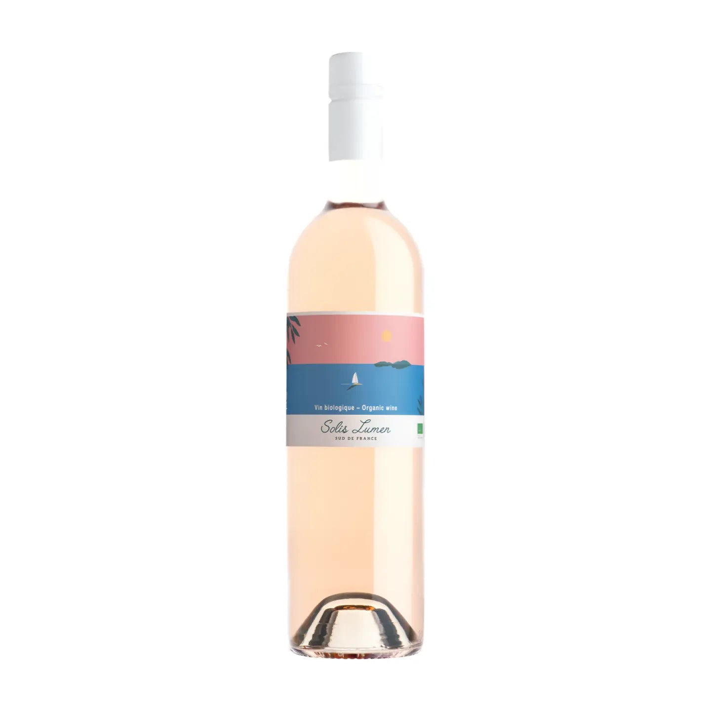 Solis Lumen Bio Rosé von der Domaine Montrose freigestellt mit weissem Hintergrund.