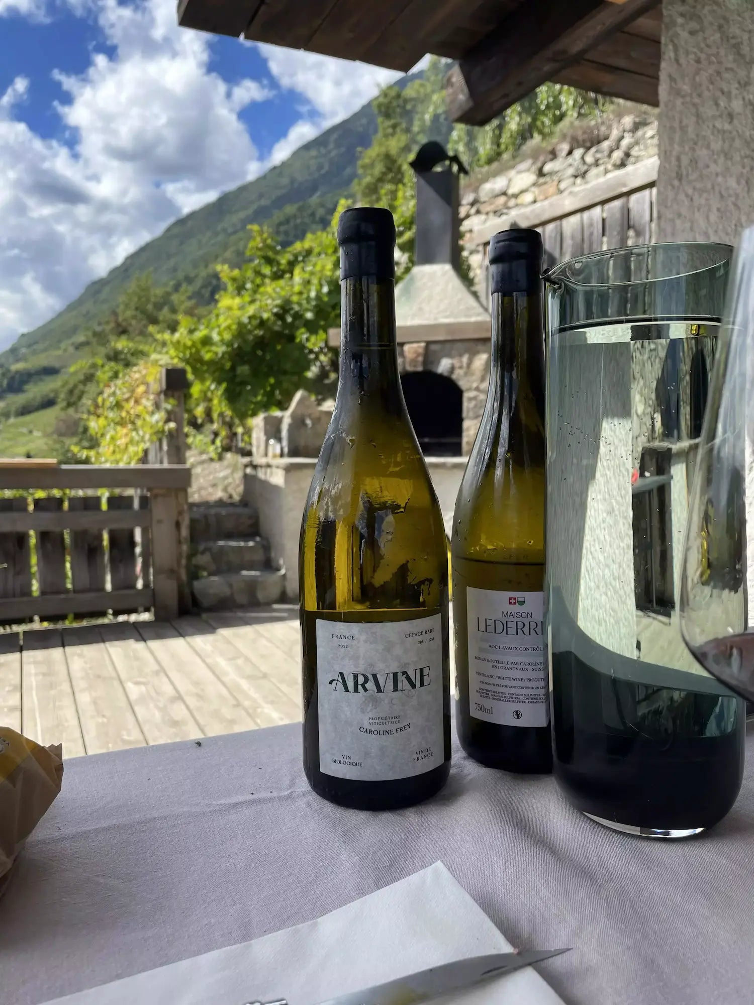 Weissweine von Caroline Frey im Mon Jardin Secret im Wallis.