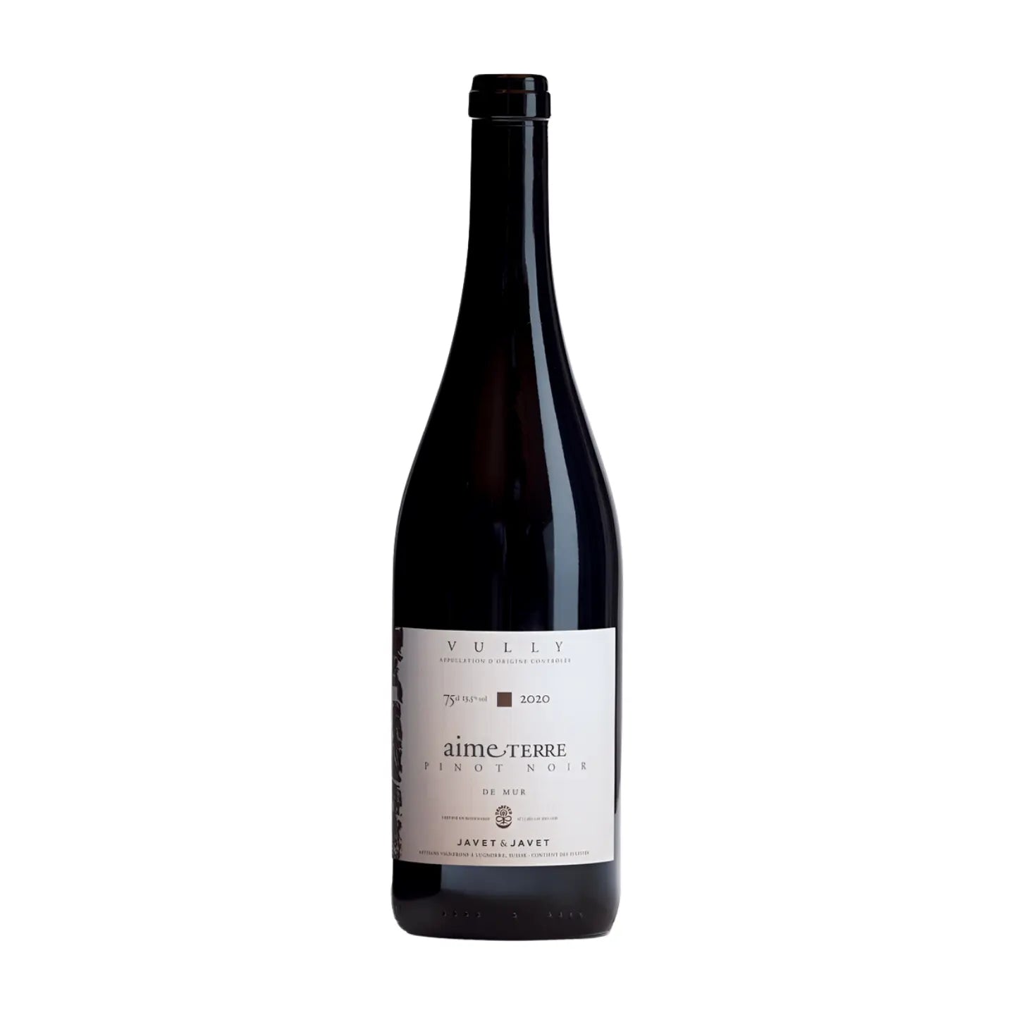 Pinot Noir de Mur von Javet & Javet freigestellt mit weissem Hintergrund.
