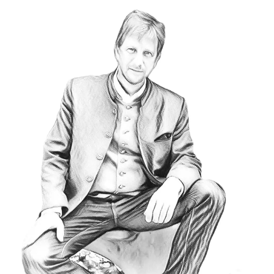 Illustration des Portraits von Jörg Geiger von der Manufaktur Jörg Geiger.