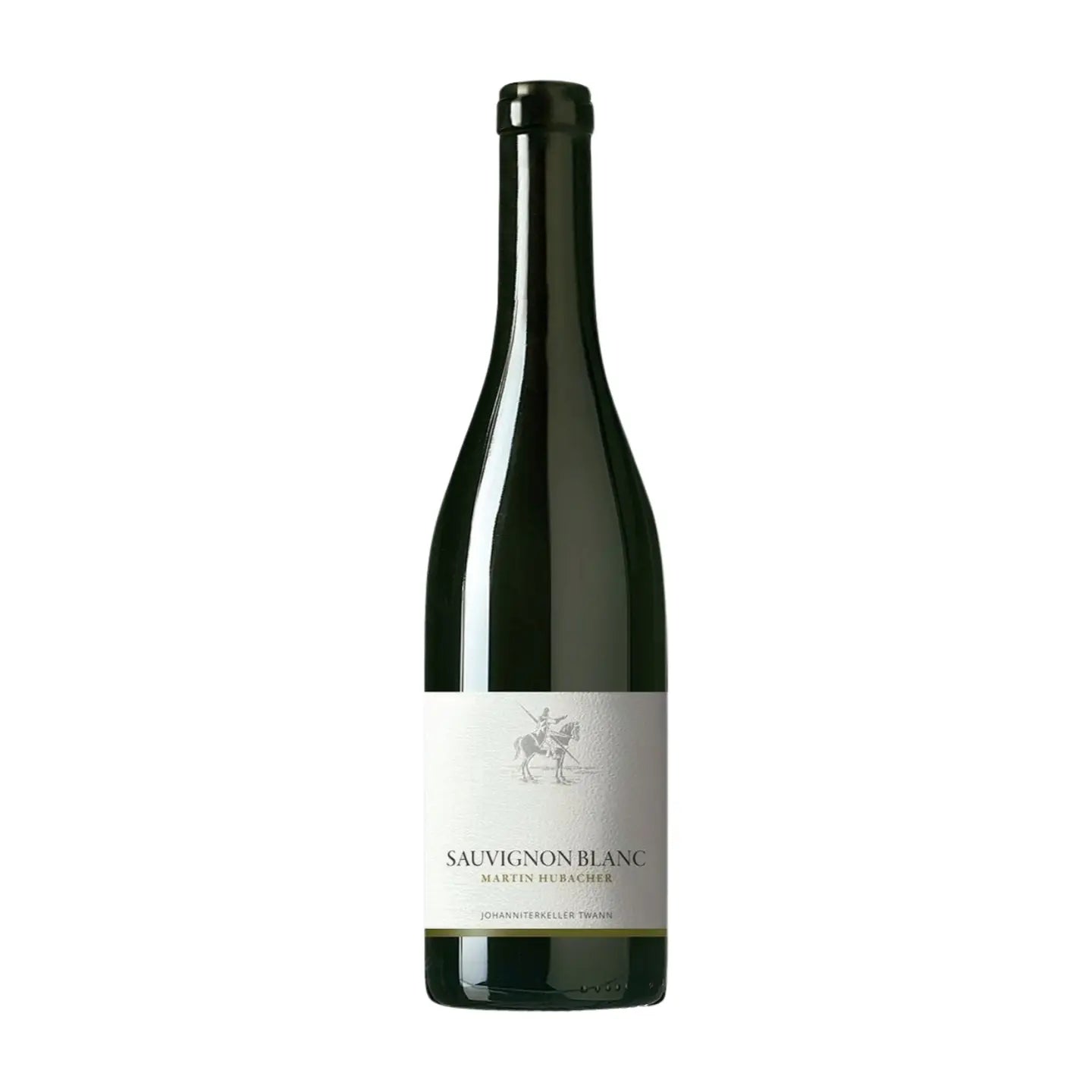 Sauvignon Blanc vom Johanniterkeller Martin Hubacher freigestellt mit weissem Hintergrund.