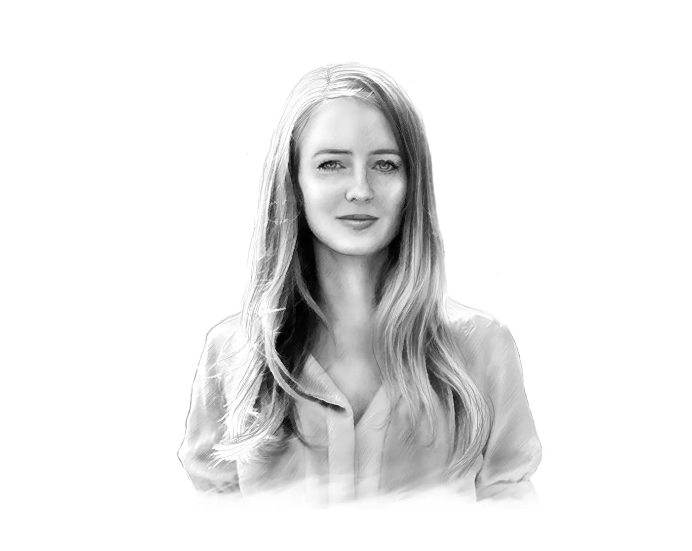 Handgezeichnetes Portrait von Juliane Eller von Juwel Weine Juliane Eller.