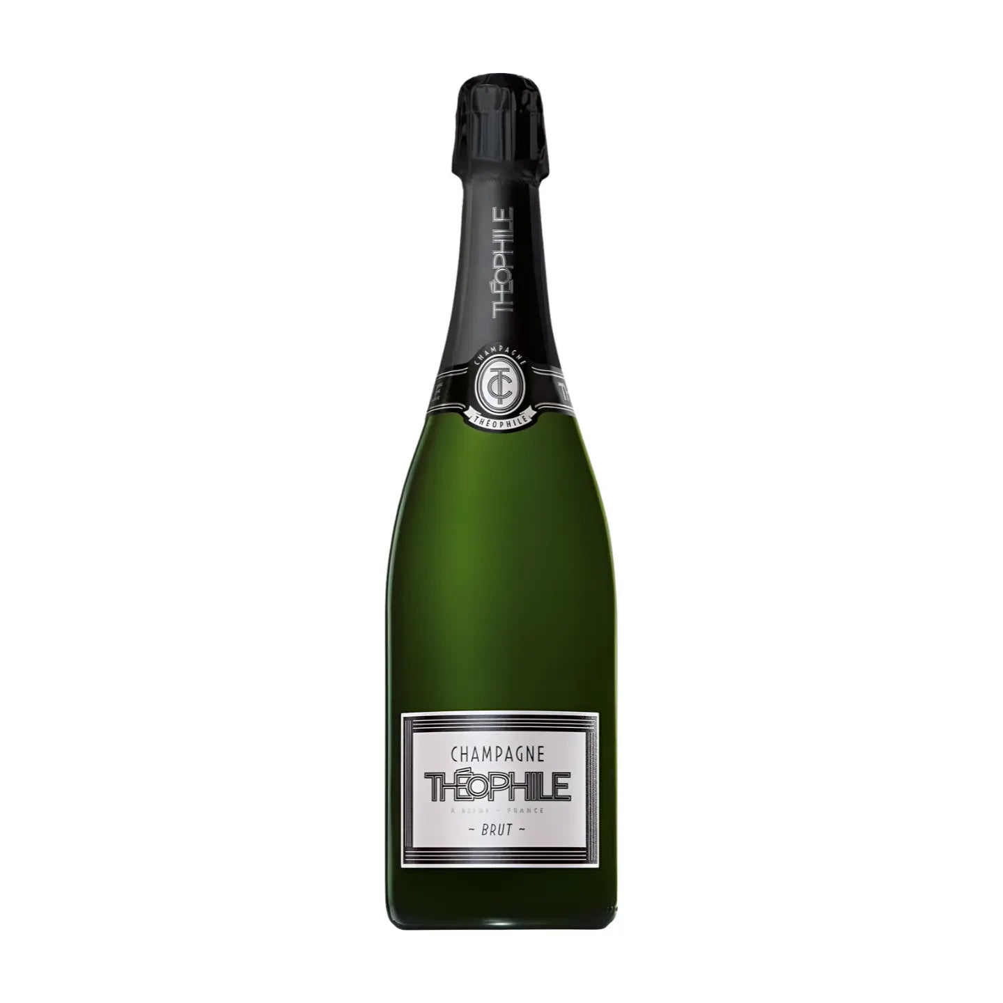 Théophile Brut von Louis Roederer freigestellt vor weissem Hintergrund.