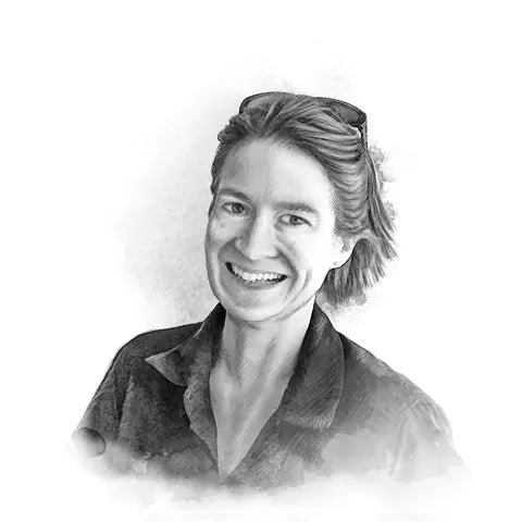 Handgezeichnetes Portrait von Corinna Faravel der Domaine Martinelle.