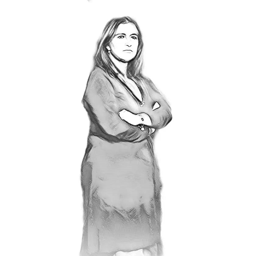 Animiertes und gezeichnetes Portrait von Ana Rosas von Ramos Pinto.
