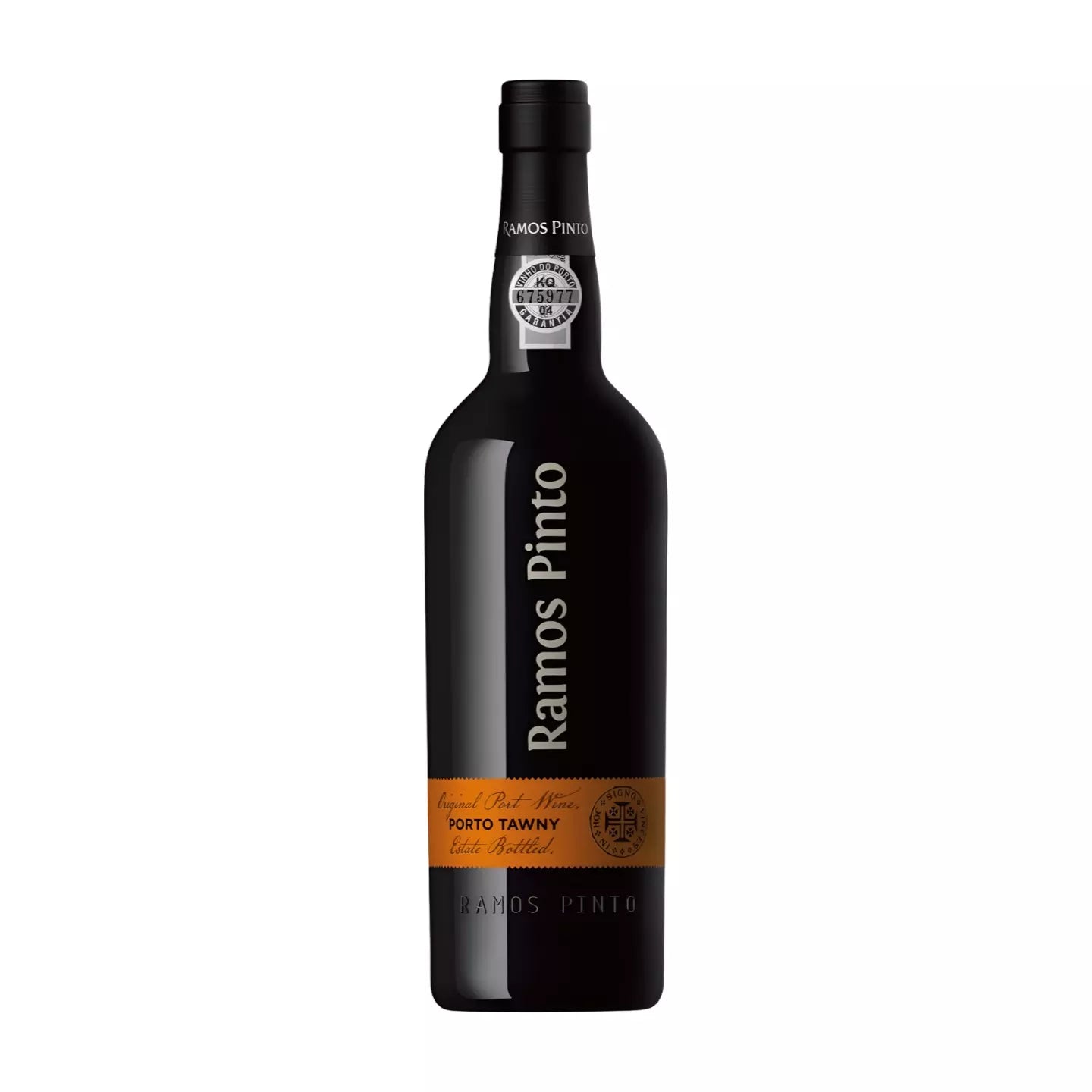 Porto Tawny von Ramos Pinto freigestellt mit weissem Hintergrund.