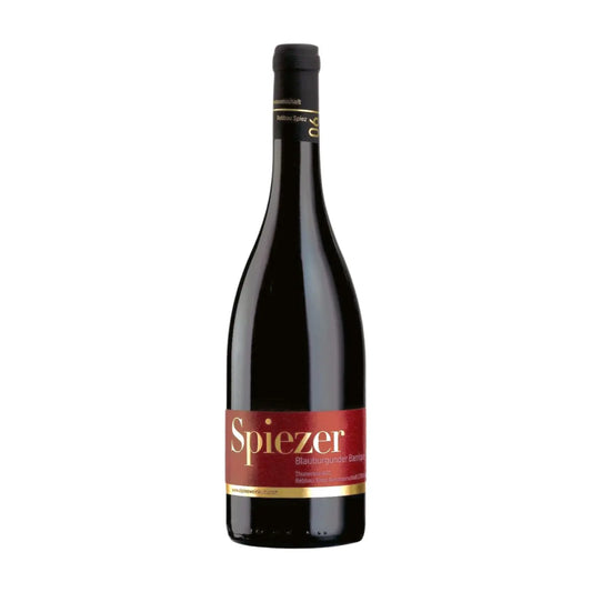 Spiezer Blauburgunder Barrique von Alpine Weinkultur Spiez freigestellt mit weissem Hintergrund.
