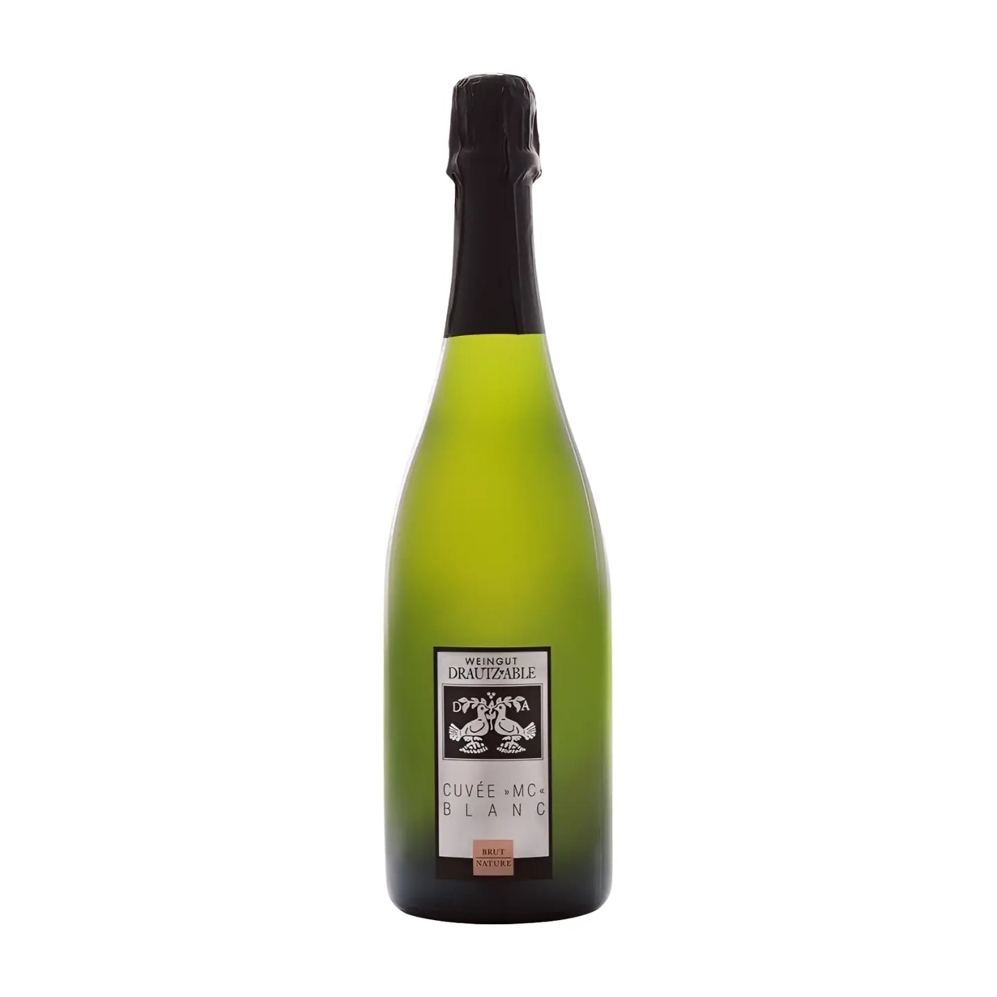 Cuvée MC Blanc vom Weingut Drautz-Able freigestellt mit weissem Hintergrund.