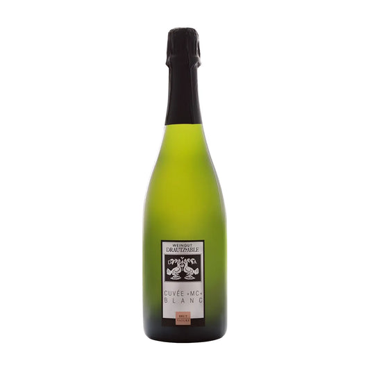 Cuvée MC Blanc vom Weingut Drautz-Able freigestellt mit weissem Hintergrund.