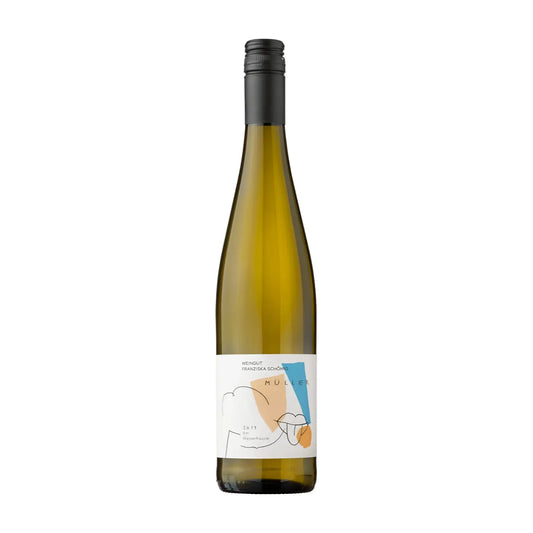 Müller am Wasserhäusle vom Weingut Franziska Schömig freigestellt vor weissem Hintergrund.