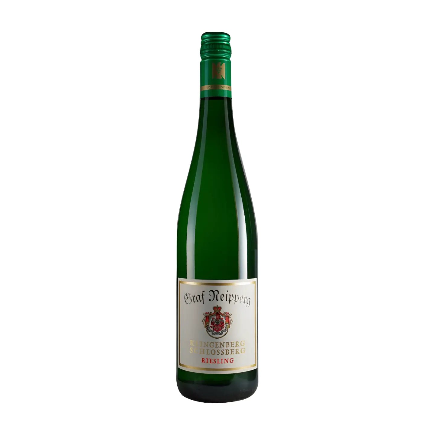 Klingenberger Schlossberg Riesling VDP.Erste Lage vom Weingut Graf Neipperg freigestellt vor weissem Hintergrund.