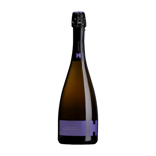 Blanc de Noirs Brut Nature vom Weingut Heitlinger freigestellt mit weissem Hintergrund.