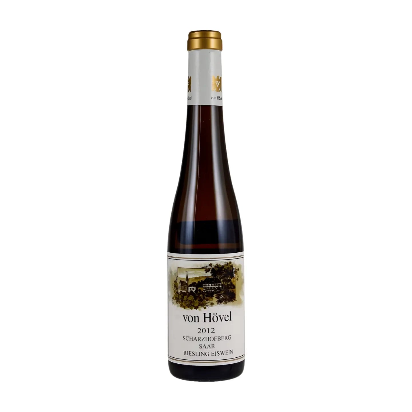 Scharzhofberg Riesling Eiswein VDP.Grosse Lage vom Weingut von Hövel freigestellt mit weissem Hintergrund.